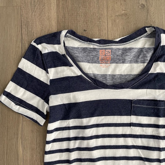 BOGO Nollie Navy and White Striped T-Shirt - Picture 5 of 7